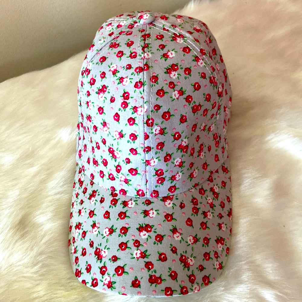 Gently used floral baseball cap